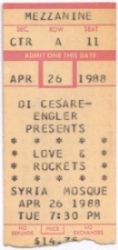 ticket from first concert